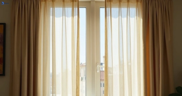 Dull dusty drapes in fairfield-east-nsw before professional cleaning